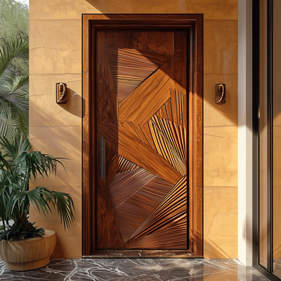 How are stunning designs created on doors?